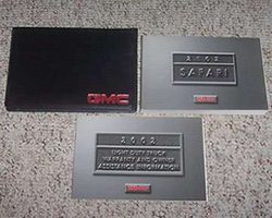 2002 GMC Safari Owner's Manual Set