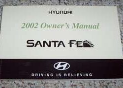 2002 Hyundai Santa Fe Owner's Manual