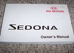 2002 Kia Sedona Owner's Manual