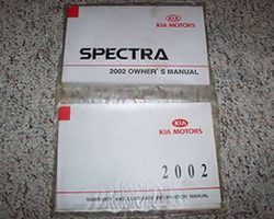 2002 Kia Spectra Owner's Manual Set