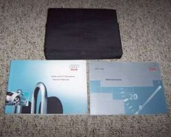 2002 Audi TT Roadster Owner Operator User Guide Manual Set