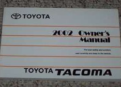 2002 Toyota Tacoma Owner Operator User Guide Manual