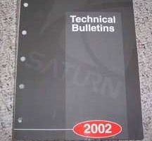 2002 Saturn S-Series Technical Bulletins Manual