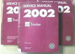 2002 Chevrolet Tracker Service Manual