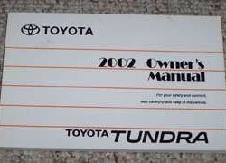 2002 Toyota Tundra Owner's Manual