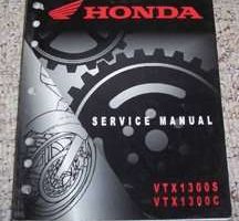 2003 Honda VTX1300S & VTX1300C Motorcycle Shop Service Manual