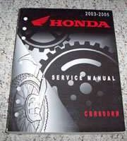 2004 Honda CBR600RR Motorcycle Service Manual