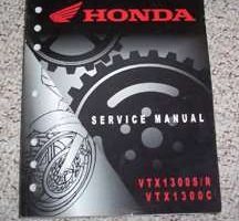 2005 Honda VTX1300S, VTX1300R & VTX1300C Motorcycle Service Manual