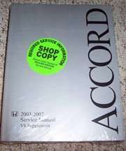 2007 Honda Accord V6 Service Manual Supplement