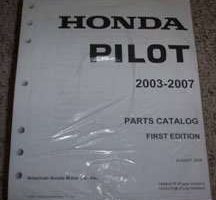 2004 Honda Pilot Parts Catalog Manual