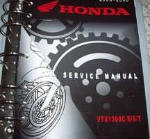 2004 Honda VTX1300C, VT1300R, VT1300S, VT1300T Service Manual