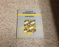2003 Toyota Corolla Electrical Wiring Diagram Manual