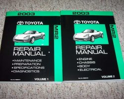 2003 Toyota MR2 Service Repair Manual