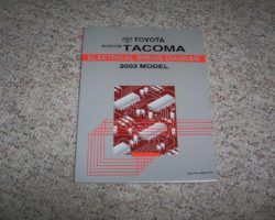 2003 Toyota Tacoma Electrical Wiring Diagram Manual
