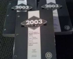 2003 Chevrolet Trailblazer Service Manual