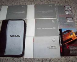 2003 Nissan 350Z Owner's Manual Set