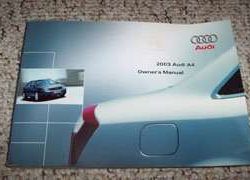 2003 Audi A4 Owner's Manual