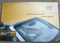 2003 Audi A4 Cabriolet Owner's Manual