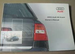 2003 Audi A6 Avant Owner's Manual