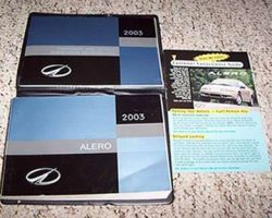 2003 Oldsmobile Alero Owner's Manual Set