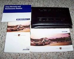 2003 Subaru Baja Owner's Manual Set