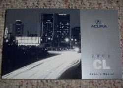 2003 Acura CL Owner's Manual