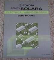 2003 Toyota Camry Solara Electrical Wiring Diagram Manual