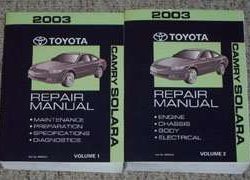 2003 Toyota Camry Solara Service Repair Manual