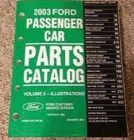 2003 Mercury Sable Parts Catalog Illustrations