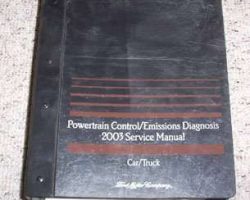 2003 Mercury Sable Powertrain Control & Emissions Diagnosis Service Manual