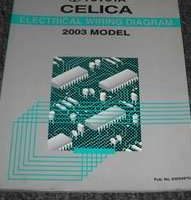 2003 Toyota Celica Electrical Wiring Diagram Manual