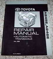 2004 Toyota Corolla A245E, A246E Automatic Transaxle Service Repair Manual