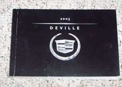 2003 Cadillac Deville Owner's Manual