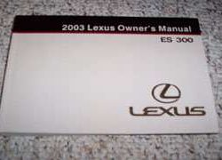 2003 Lexus ES300 Owner's Manual