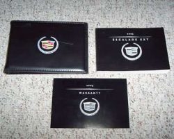 2003 Cadillac Escalade EXT Owner's Manual Set