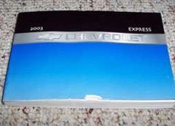2003 Chevrolet Express Owner's Manual
