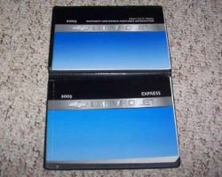 2003 Chevrolet Express Owner's Manual Set