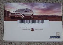 2003 Subaru Forester Owner's Manual