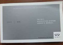 2003 Infiniti G35 Navigation System Owner's Manual