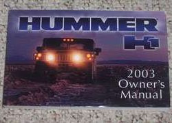 2003 Hummer H1 Owner's Manual