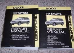2003 Toyota Highlander Service Repair Manual