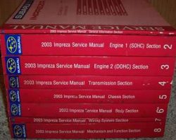 2003 Subaru Impreza & Outback Sport Service Manual