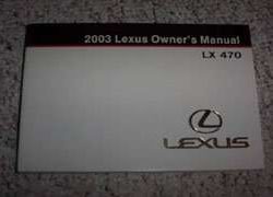 2003 Lexus LX470 Owner's Manual