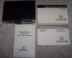 2003 Lexus LX470 Owner's Manual Set