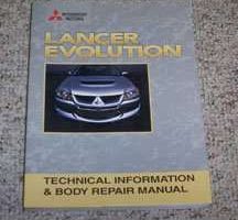 2003 Mitsubishi Lancer Evo Technical Information & Body Repair Manual