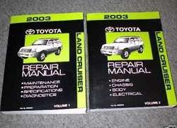 2003 Toyota Land Cruiser Service Repair Manual