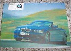 2003 BMW M3 Convertible Owner's Manual