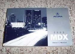 2003 Acura MDX Owner's Manual