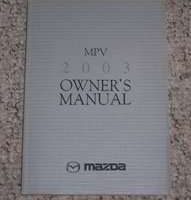 2003 Mazda MPV Owner's Manual