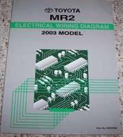 2003 Toyota MR2 Electrical Wiring Diagram Manual
